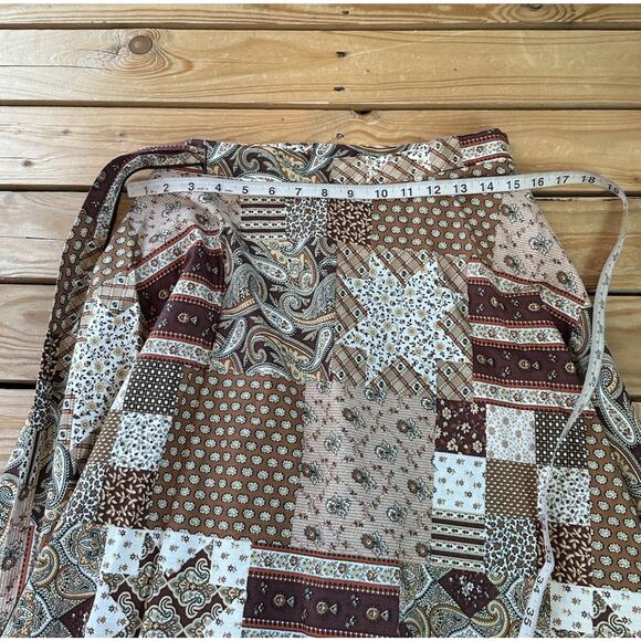 Vintage House of Lee Patterned Wrap Skirt Size Small Women’s Brown - Picture 7 of 7